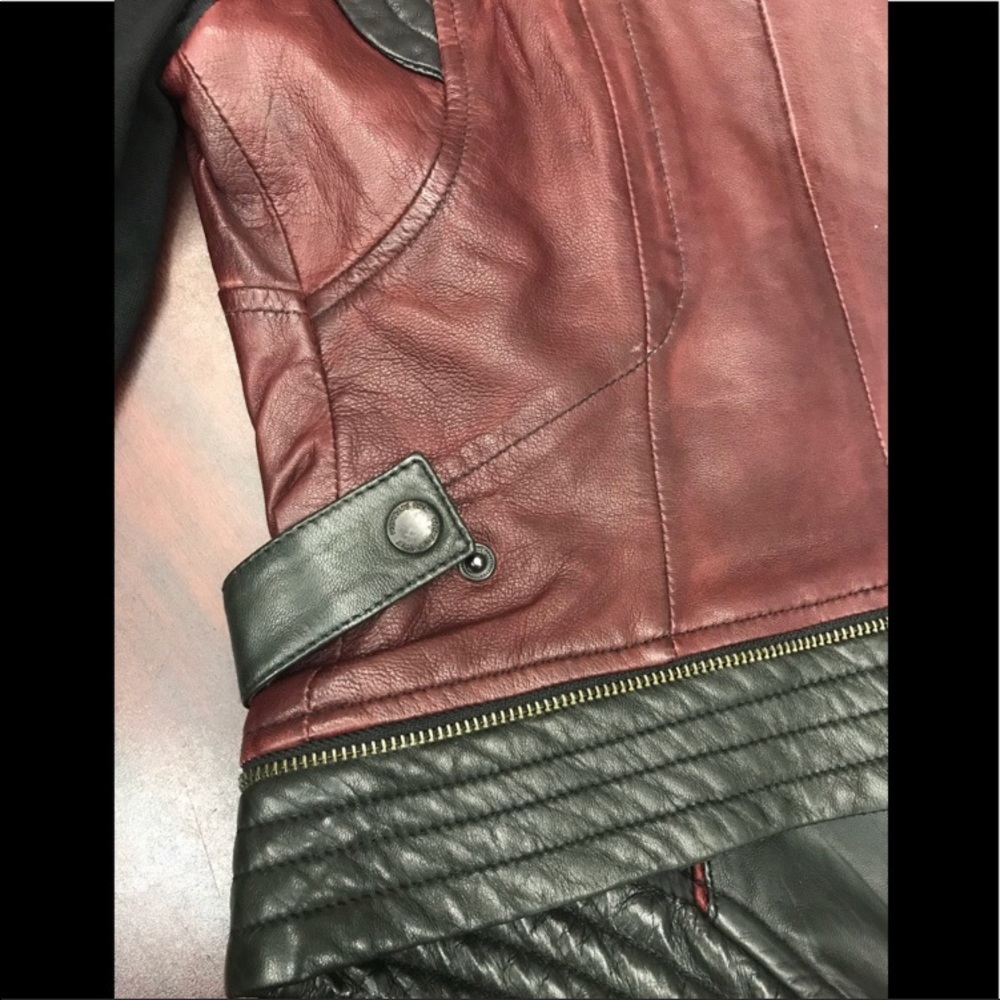 Members only  leather jacket bureaux/Black,NWT - Picture 8 of 8